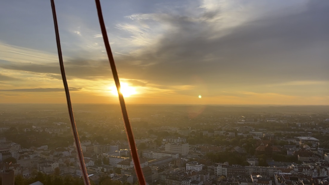 Over Grudziądz from the GER POL Balloon Camp 2024