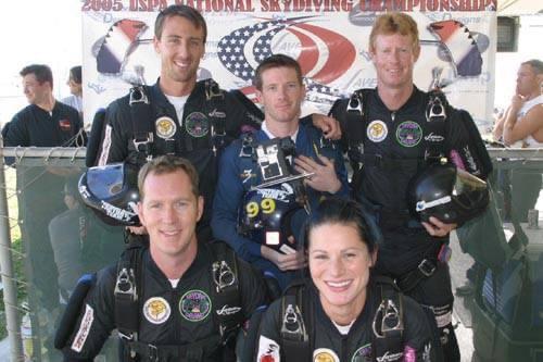 Gary Smith top right Team USA Skydiving